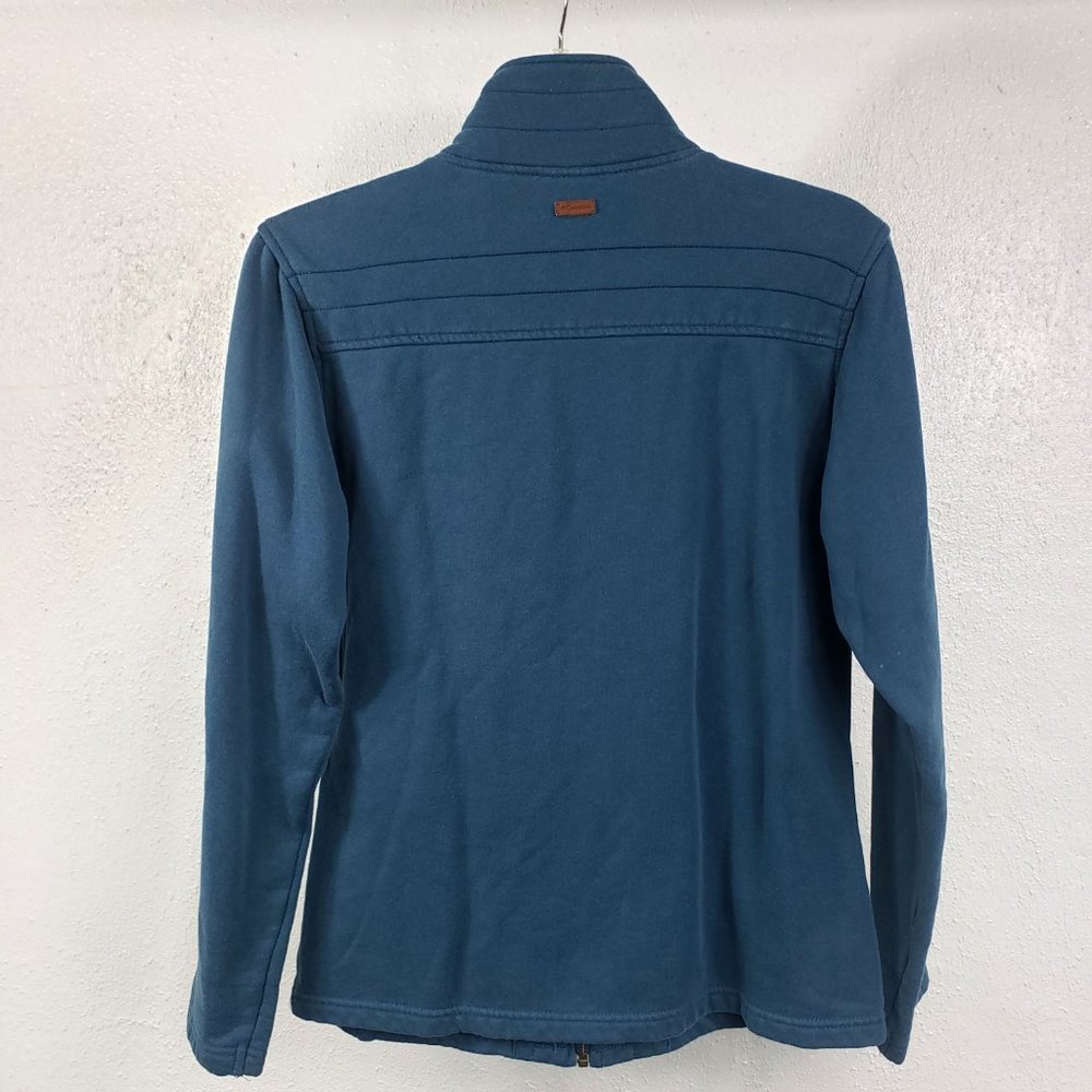Columbia Women's Blue Lined Full Zip Long Sleeve Coat Sweater Jacket - Picture 5 of 11
